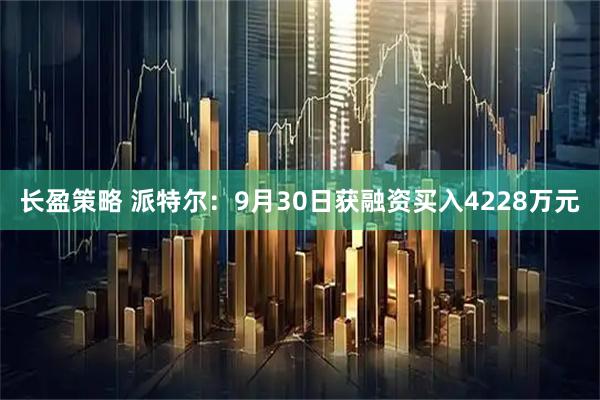 长盈策略 派特尔：9月30日获融资买入4228万元